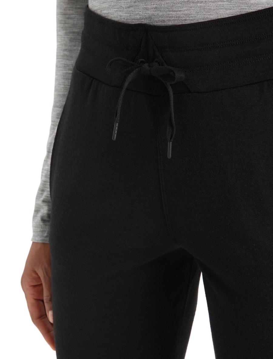 Pantalon Icebreaker Merino Crush Femme Noir | FR 1520RVDW